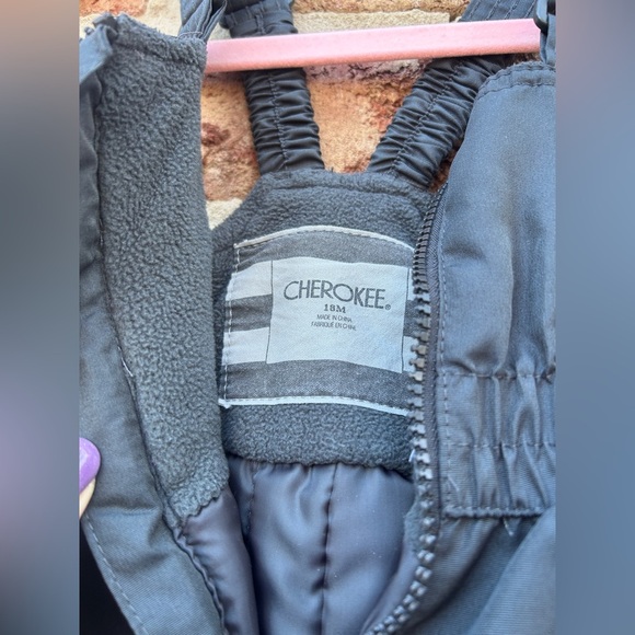 Cherokee Gray Zip Adjustable Toddler Snow Pants - Picture 5 of 5